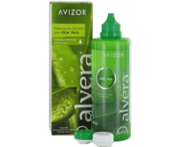 Avizor alvera mit Aloe Vera (350ml+1 flacher Linsenbehälter)