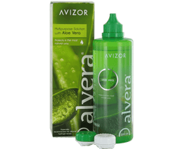 Avizor alvera mit Aloe Vera (350ml+1 flacher Linsenbehälter)