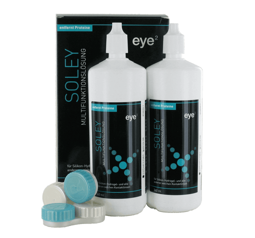eye2 SOLEY Multifunktionslösung (2x360ml+2 antibakterielle Behälter)