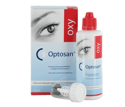 Optosan Oxy Reisepack(100ml+1 Linsenbehälter mit Platindisk)