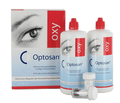 Optosan Oxy (2x360ml+2 Linsenbehälter mit Platindisk)