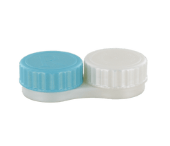 Flacher antibakterieller Kontaktlinsenbehälter