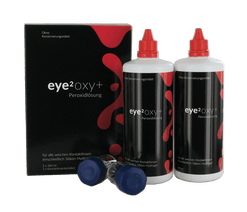 eye2 oxy+ Peroxidlösung (2x360ml + 2 Linsenbehälter mit Platindisk)
